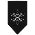 Unconditional Love Snowflake Rhinestone Bandana Black Large UN813648